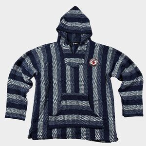 Grateful Dead Rock and Roll Hall of Fame Baja Hoodie XL Dancing Bear Drug Rug